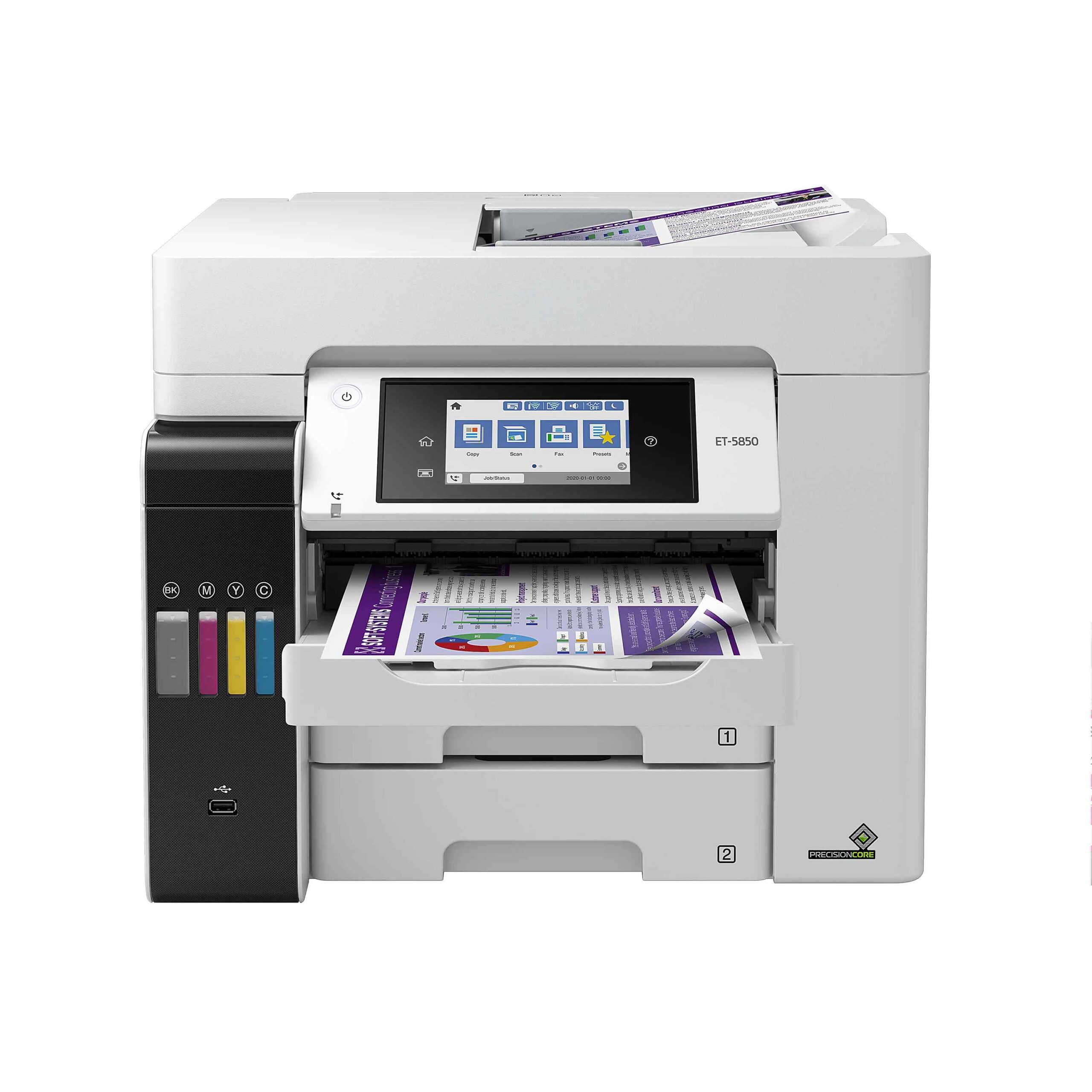 EcoTank® Pro ET-5850 SuperTank® Wireless Inkjet All-In-One Color Printer (Refurbished)